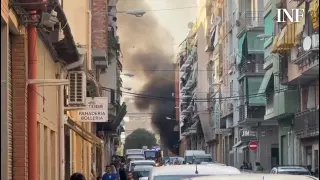 Incendio en la calle Francisco Montero Pérez de Alicante