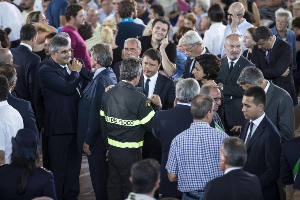 Funeral por las víctimas del terremoto de Italia