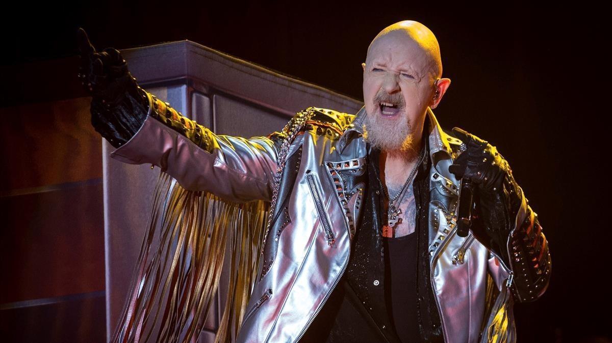 El cantante de Judas Priest, Rob Halford, en el Rock Fest. 