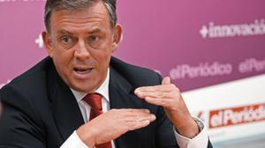James Muir, el president de Seat, durant la xerrada a EL PERIÓDICO per a ’+ Innovació’.