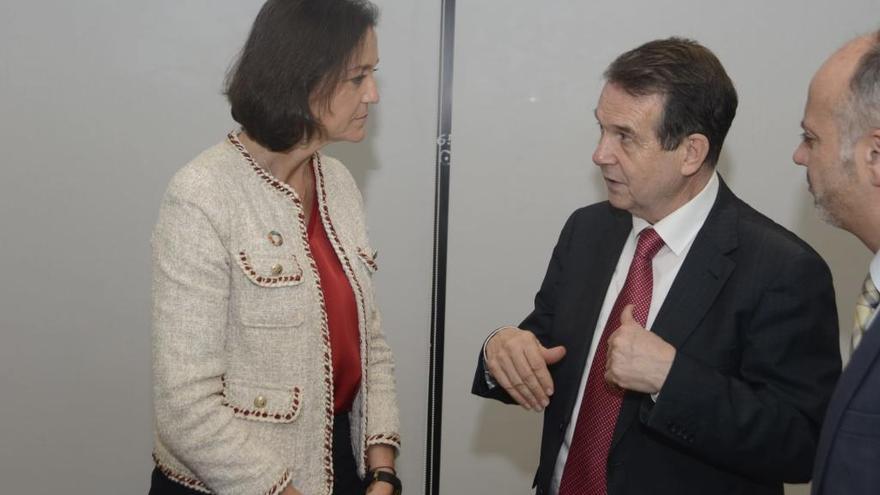 Caballero y Regades, hoy con la ministra Maroto.