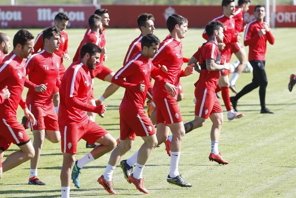 Entrenamiento del Sporting