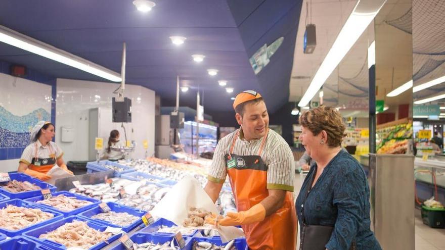 Pescadería de un supermercado de Mercadona