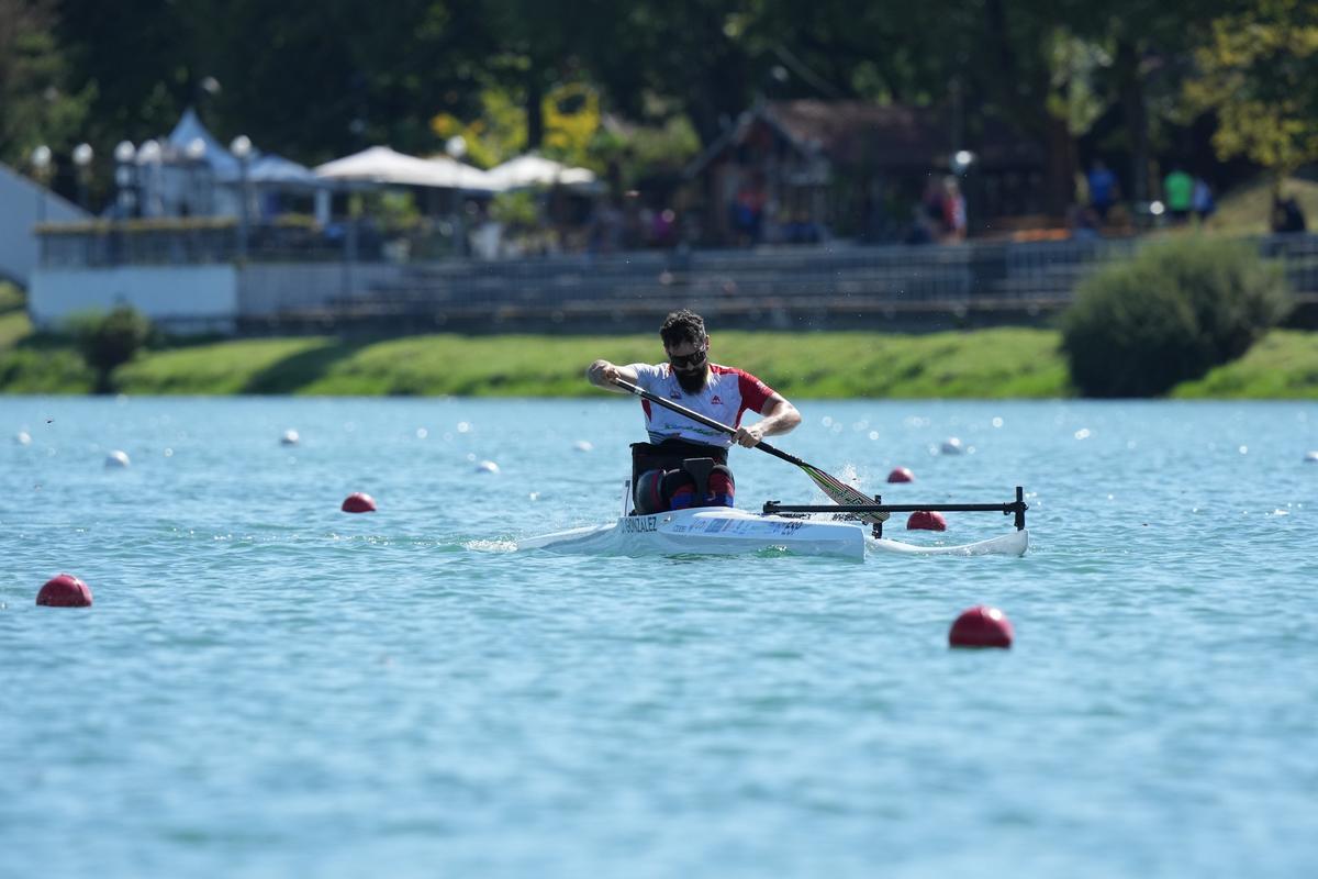 David, durante una competición.