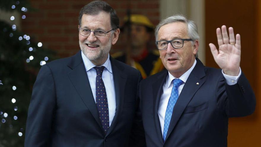 Rajoy, junto a Juncker