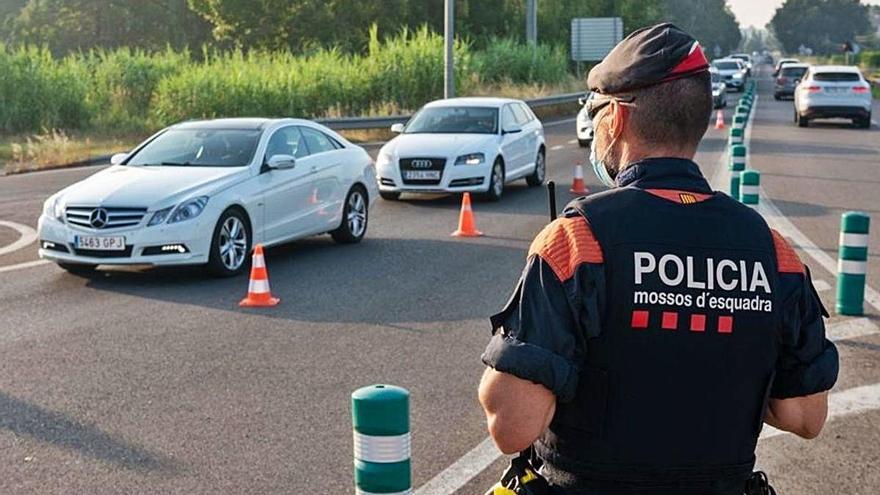 Controles de acceso a Lleida.