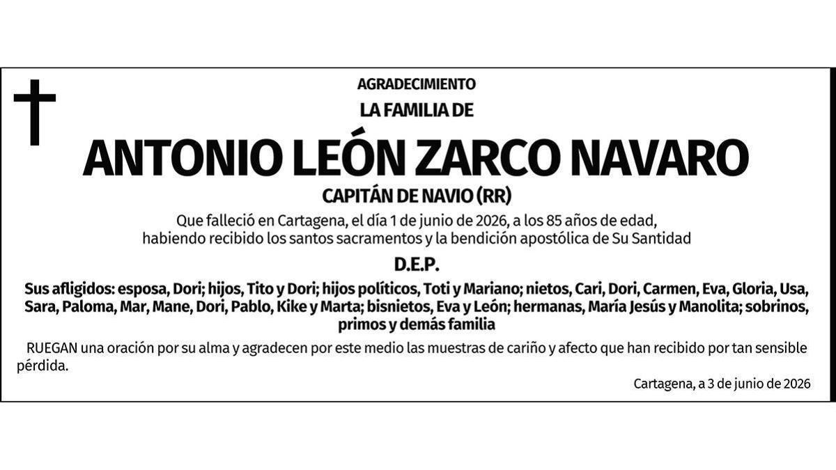 D. Antonio León Zarco Navarro