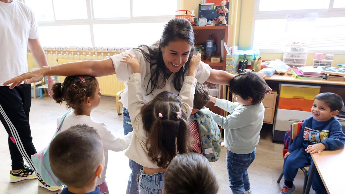 La vuelta al 'cole' en un colegio pontevedrés.
