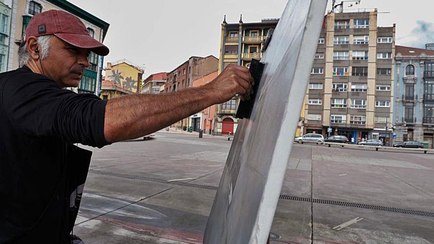 Néstor López y Adrián Martínez, ganadores del Certamen de pintura rápida