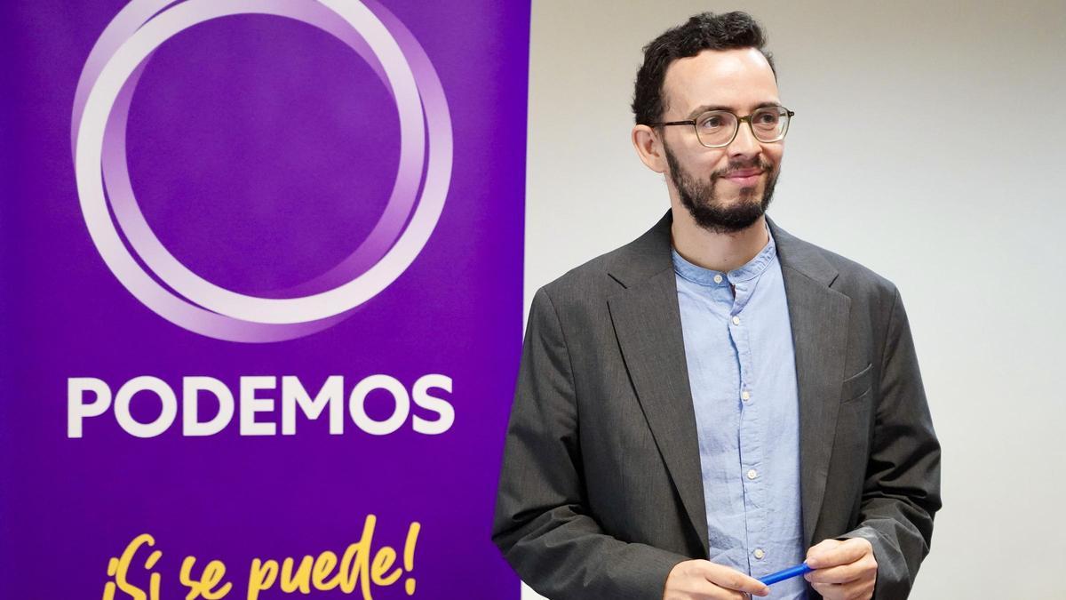 El coordinador de Podemos en Castilla y León, Miguel Ángel Llamas.