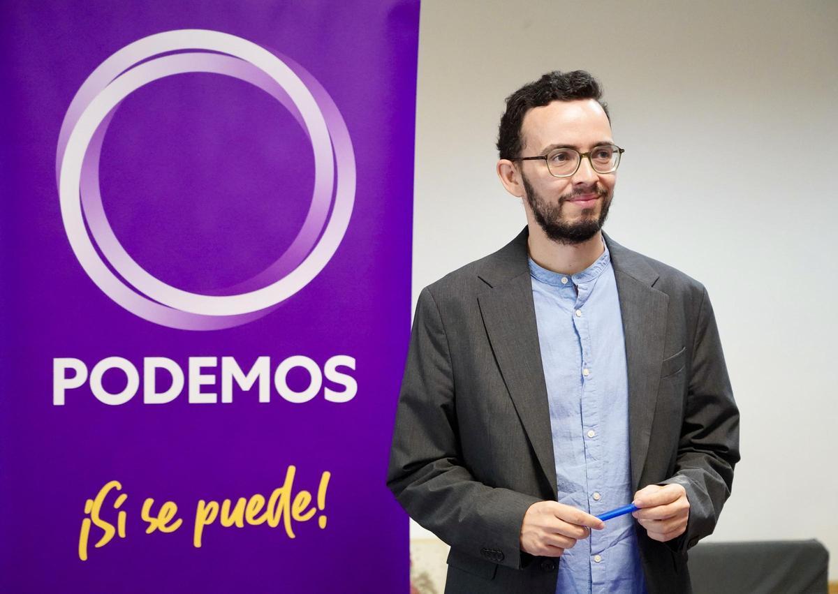 El coordinador de Podemos en Castilla y León, Miguel Ángel Llamas.
