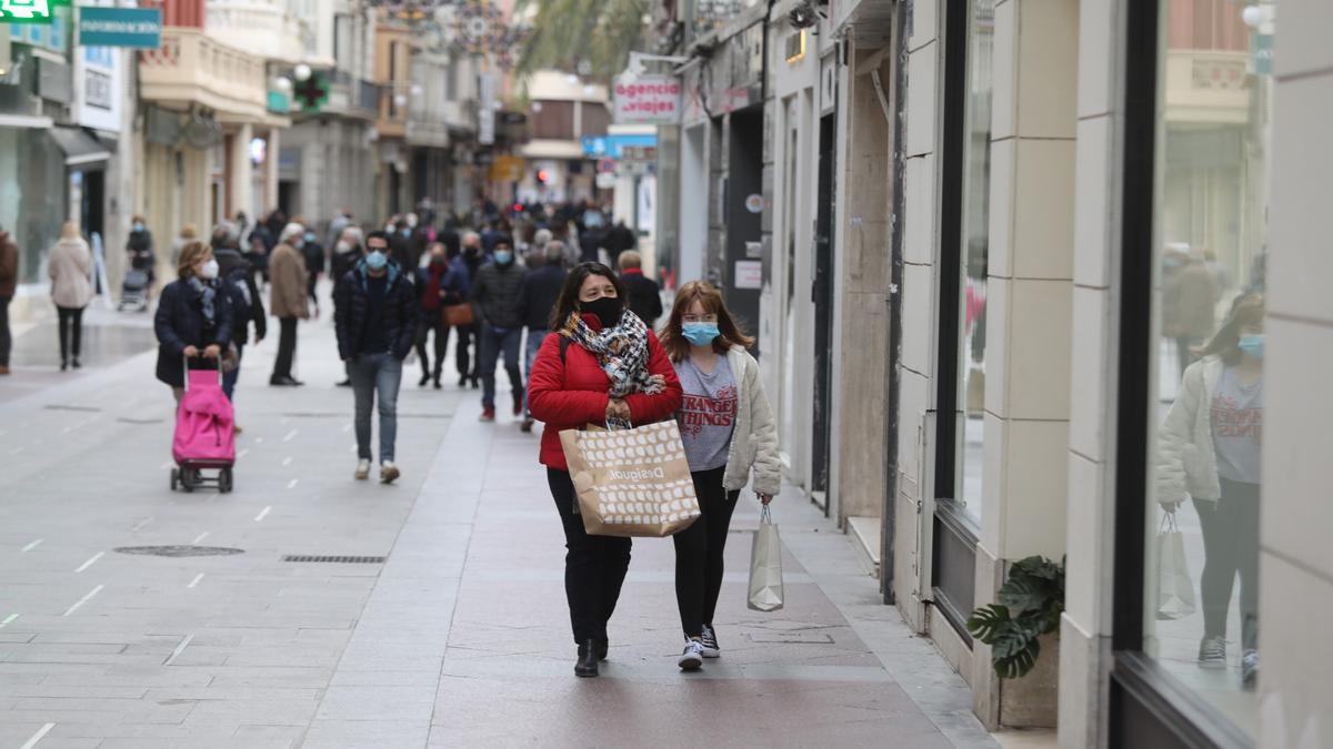 Comercios en el centro de Elche