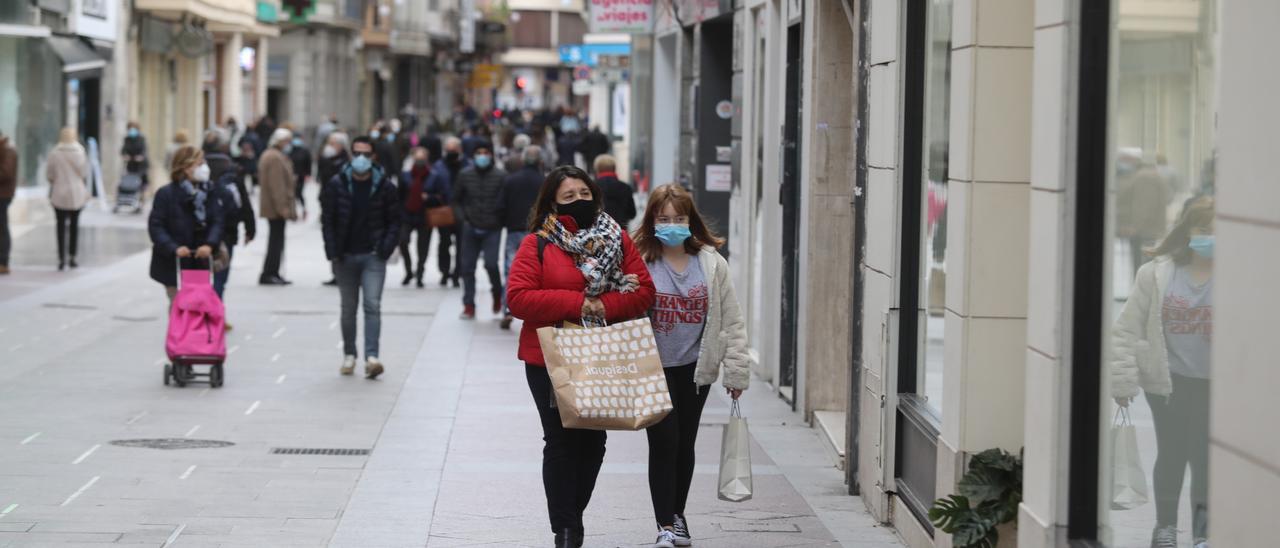 Una calle comercial de la provincia