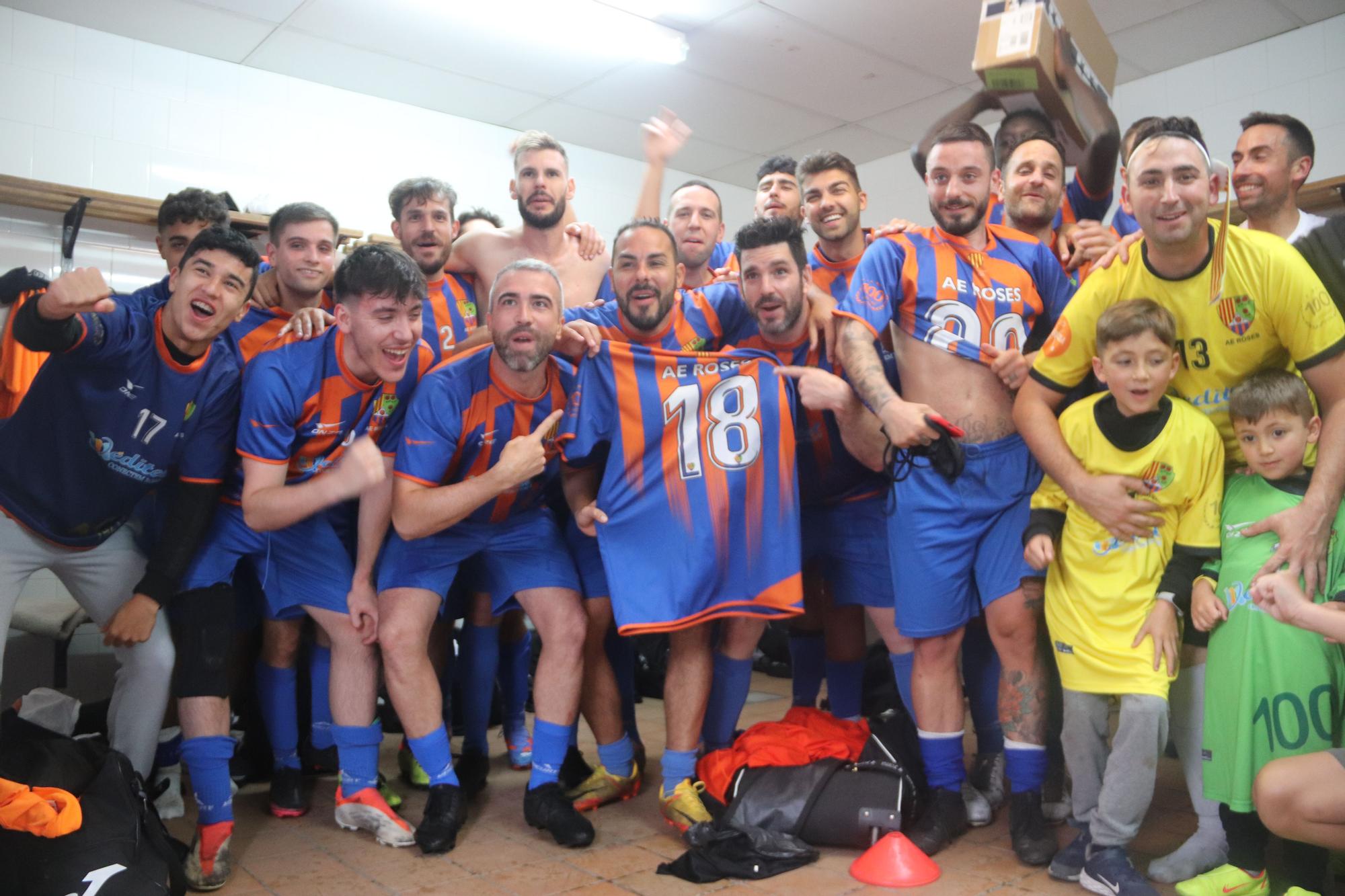 Ascens de l'AE Roses B a Tercera Catalana com a campió de Quarta 2022/23