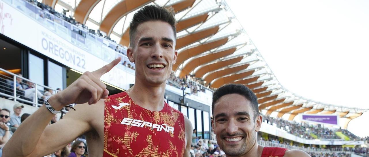 Mario García Romo, tras competir con la camiseta nacional. | Efe