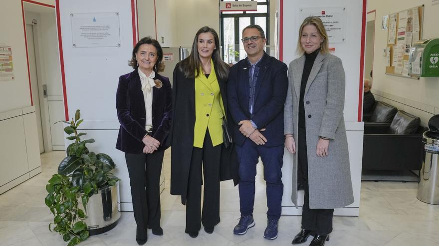 Letizia, con los representantes de Feder