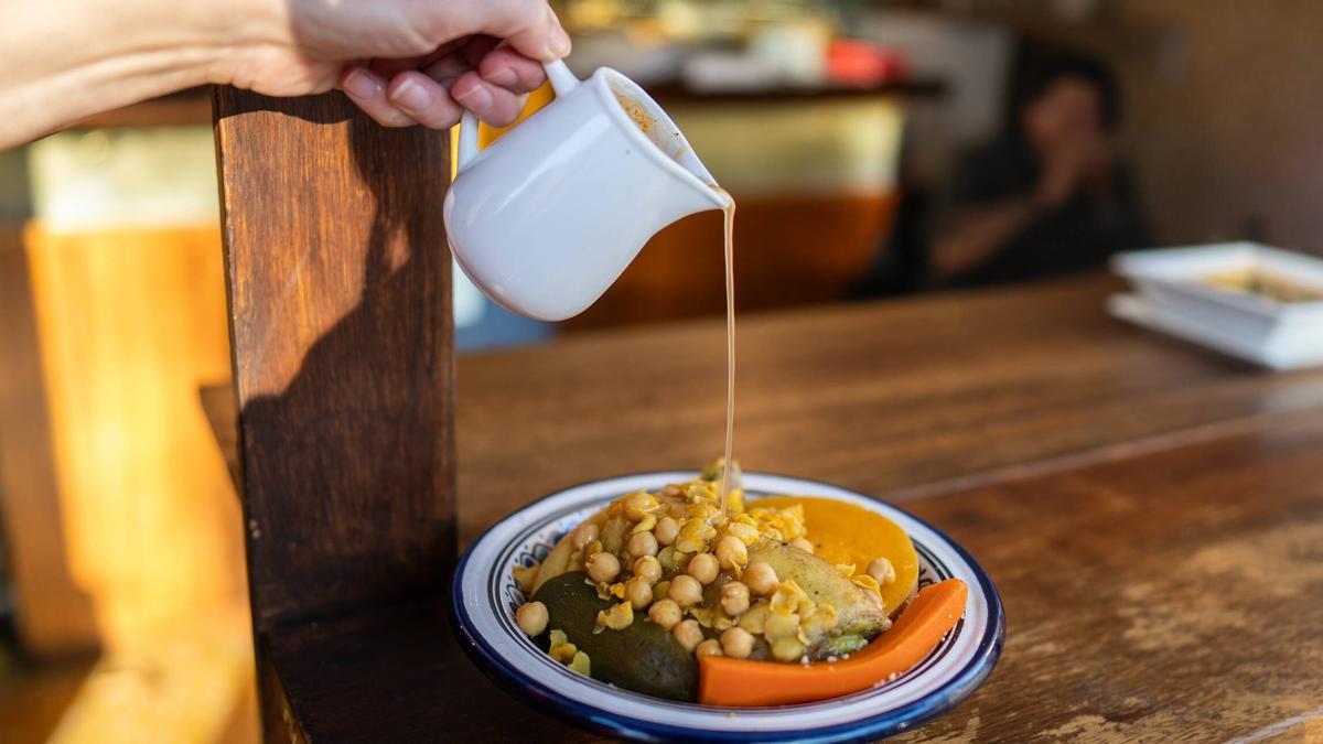 El cuscús de pollo de Petit Montjuïc.