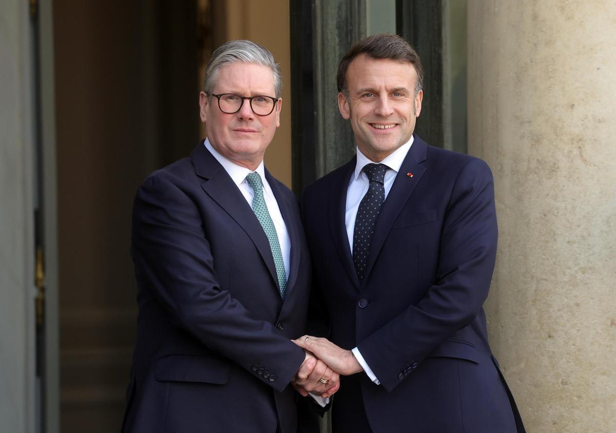 Starmer y Macron.