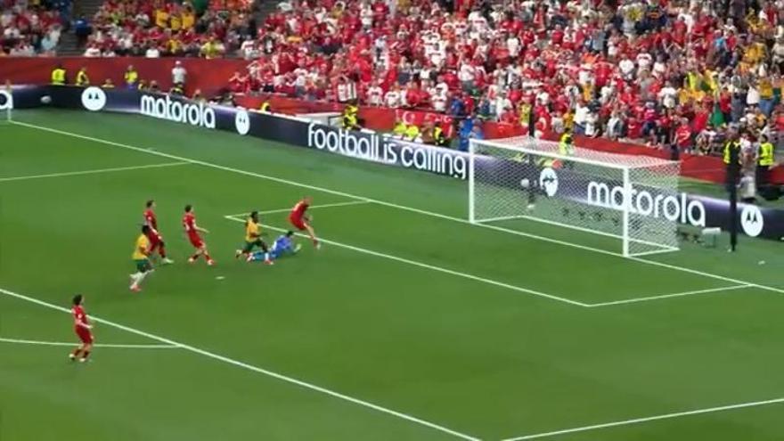 El gol de Nestory Irankunda frente a Turquía