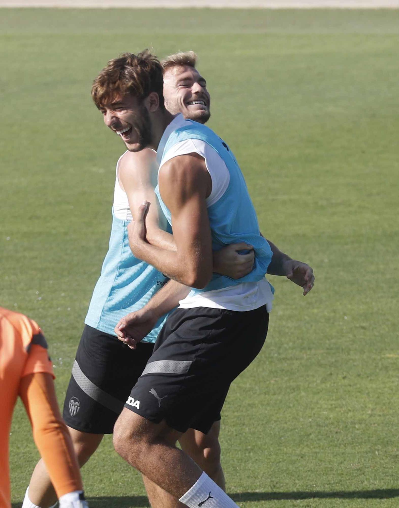 Entrenamiento previo a la segunda jornada de Laliga frente al Athletic de Bilbao