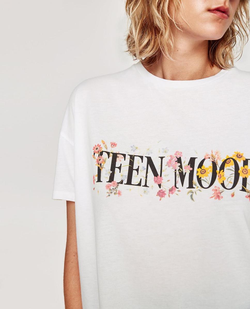 Camiseta adolescente de Zara (Precio: 2,99 euros)