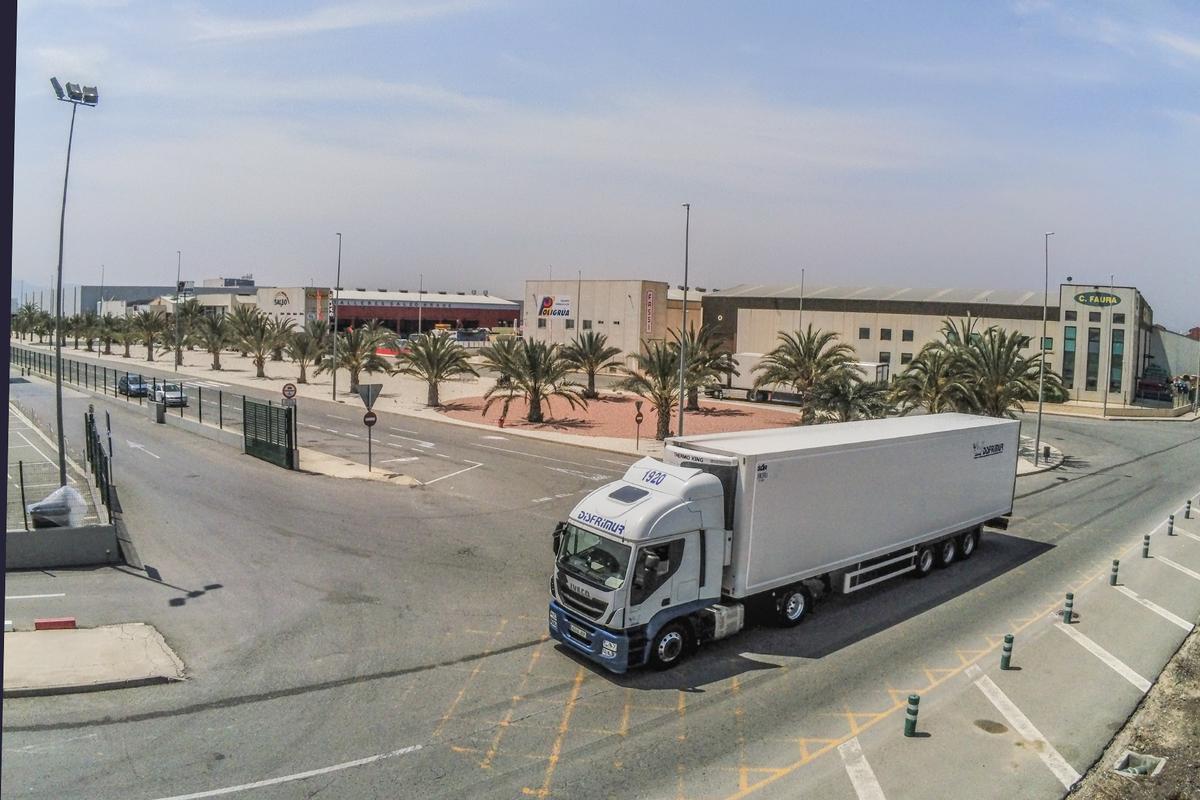 Vista del Polígono Industrial. Solo en el centro logístico de Mercadona trabajan mil personas