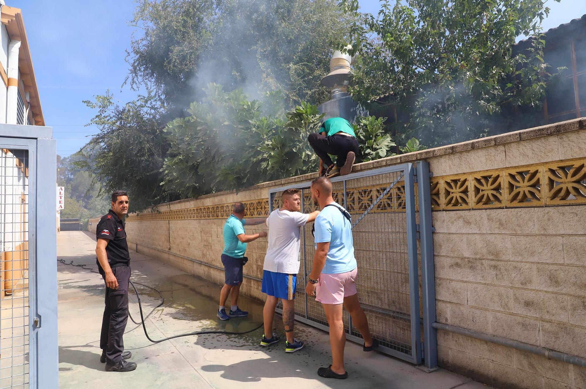 Las imágenes del incendio de la antigua Pérez Giménez