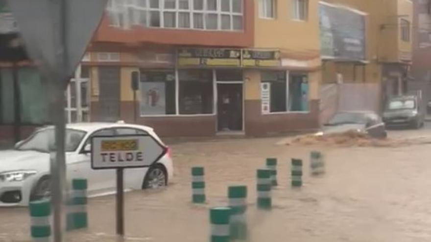 Inundaciones por lluvia en el municipio de Telde