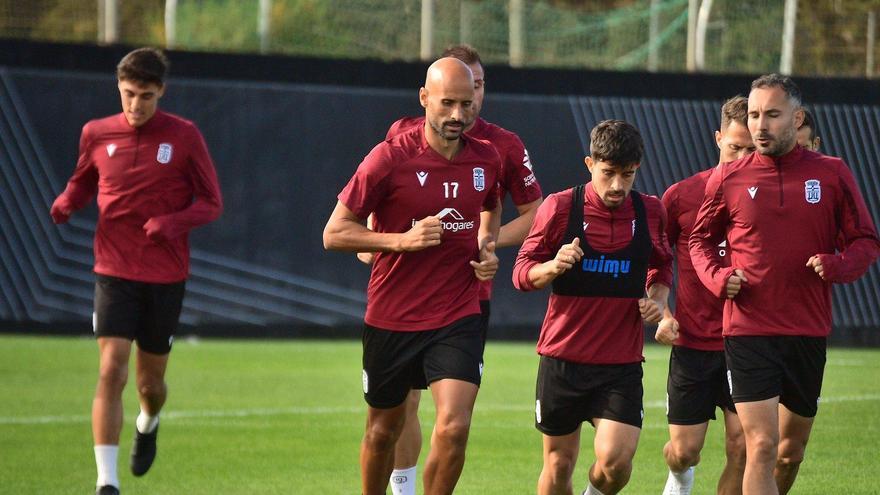 Mikel Rico, en el entrenamiento de esta mañana