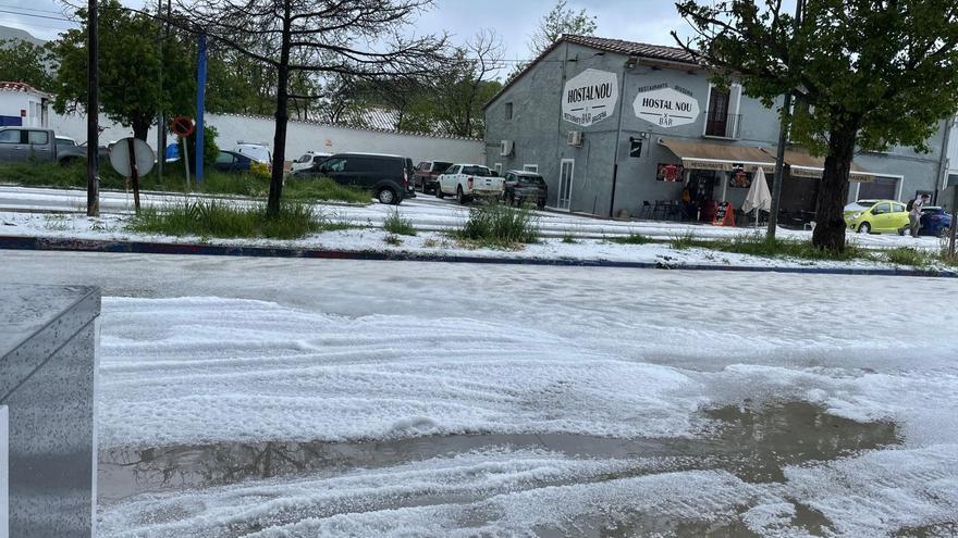 Vídeo: Fuerte granizada en Morella