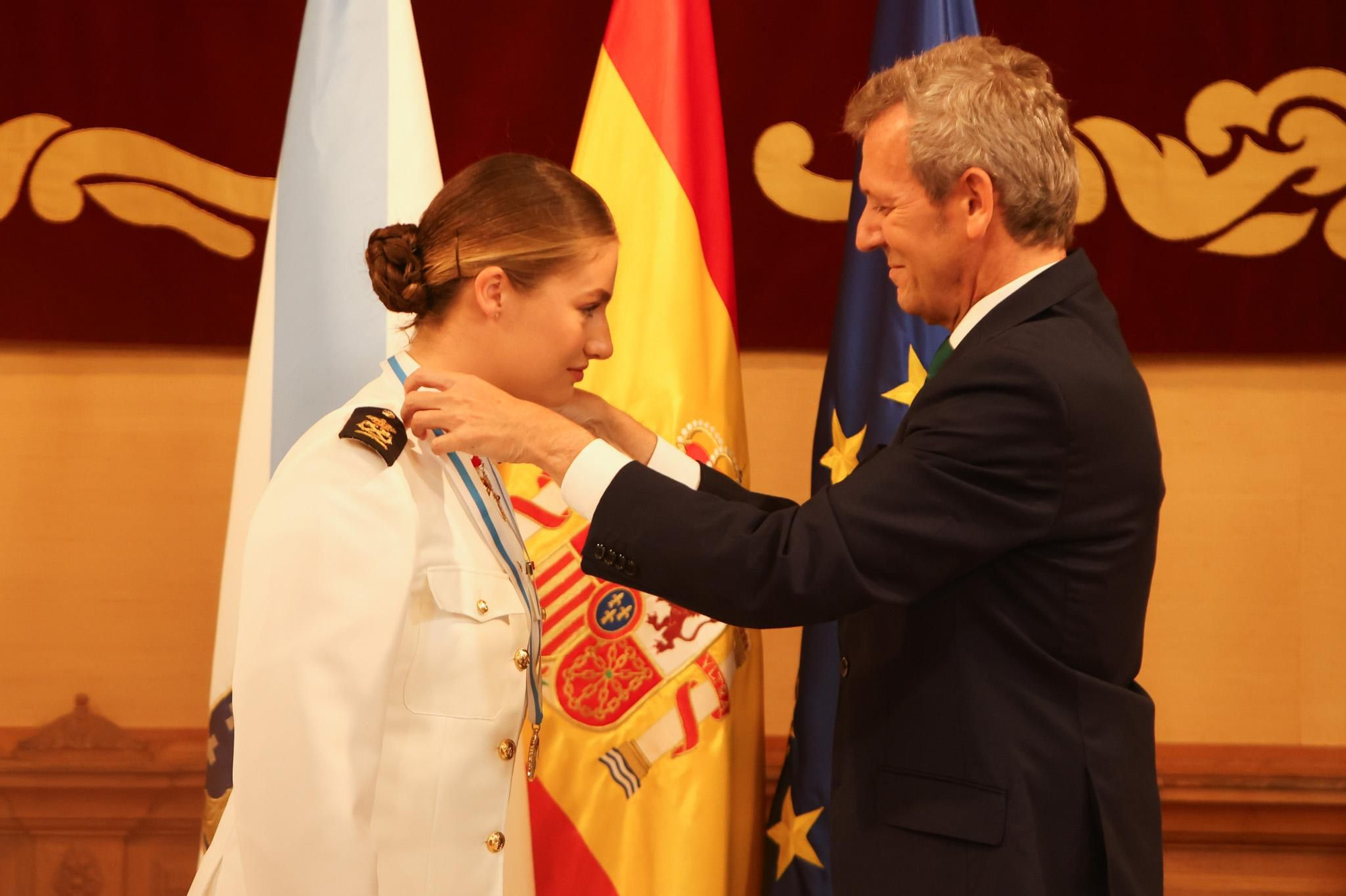 La princesa Leonor recibe la Medalla de Galicia