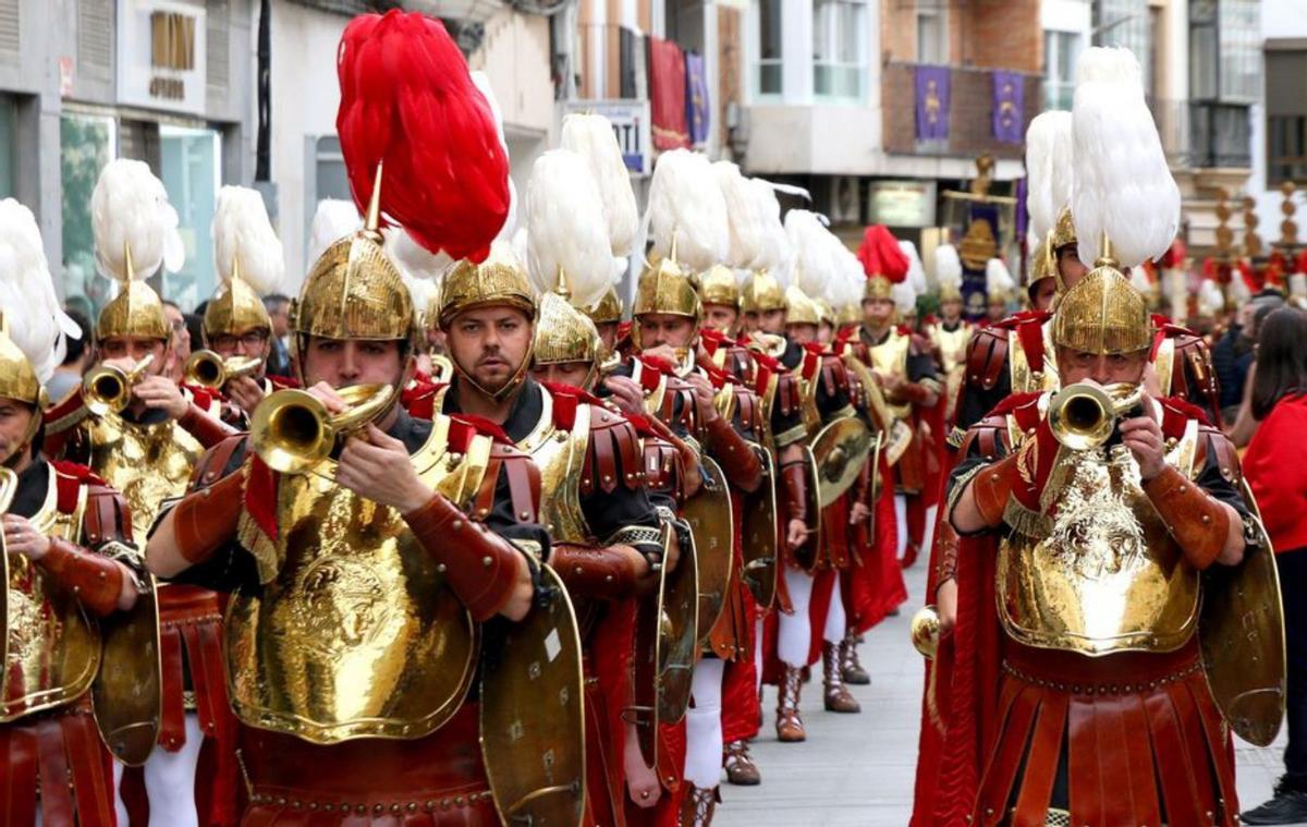 La Centuria Romana Munda, a su llegada a San Juan de Dios. | ÁLVARO CARRASCO