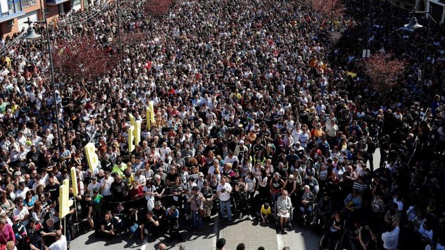 Una manifestación por la liberación de los presos de Alsasua.