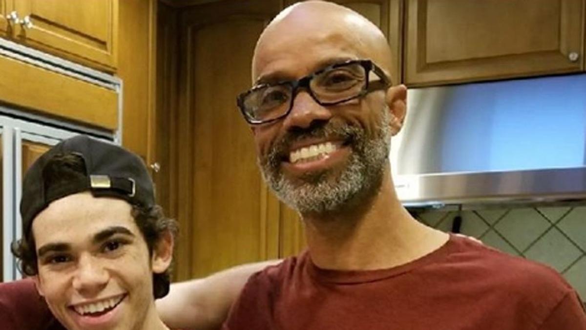 Cameron Boyce y su padre