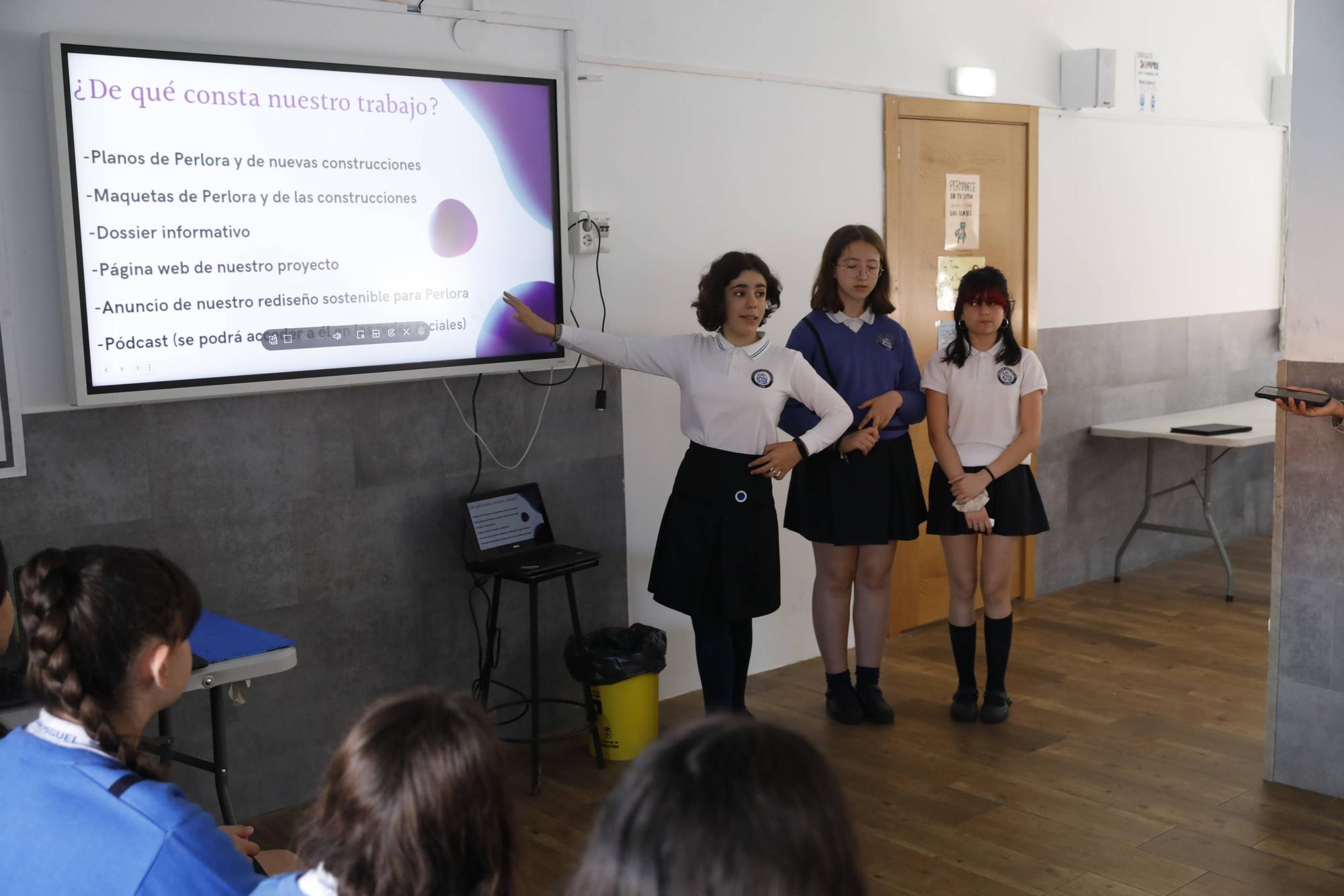 El proyecto Perlora del colegio San Miguel de Gijón, en imágenes