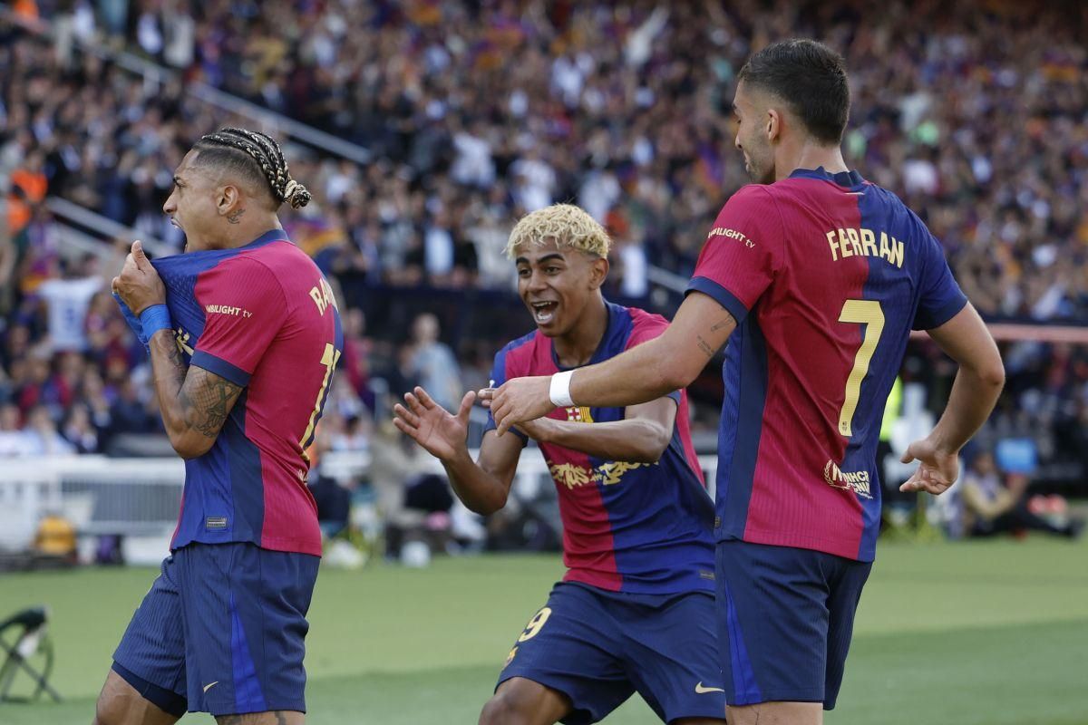 El Barça gana el clásico ante el Madrid en el estadi Lluis Companys