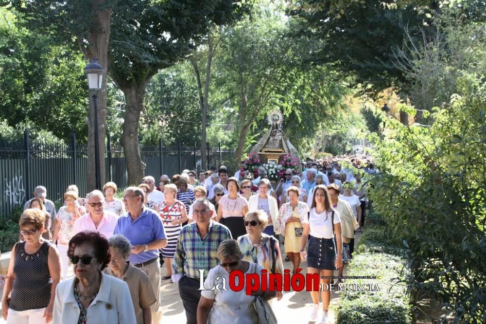 La Virgen de las Huertas llega a Lorca para las fiestas