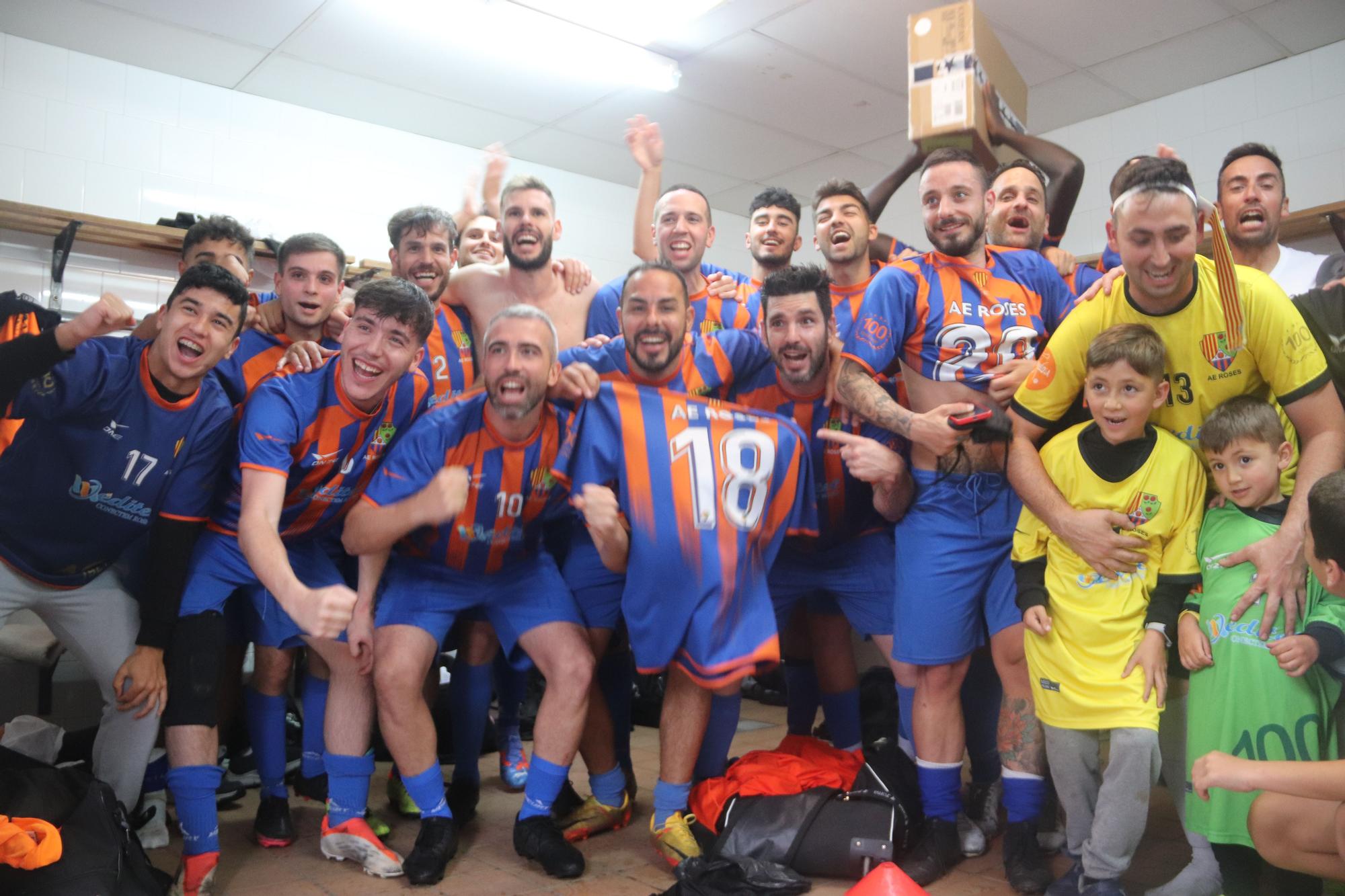 Ascens de l'AE Roses B a Tercera Catalana com a campió de Quarta 2022/23