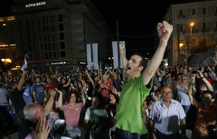 Grecia celebra la victoria del 'no' en el referéndum