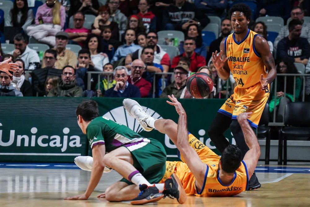 Partido del Unicaja - Gran Canaria Herbalife en el Martín Carpena.