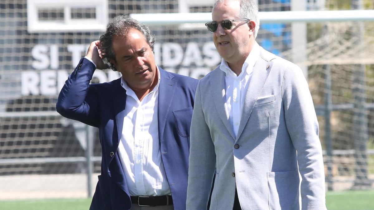 Juan Forcén y Jorge Mas, en una visita a la Ciudad Deportiva.