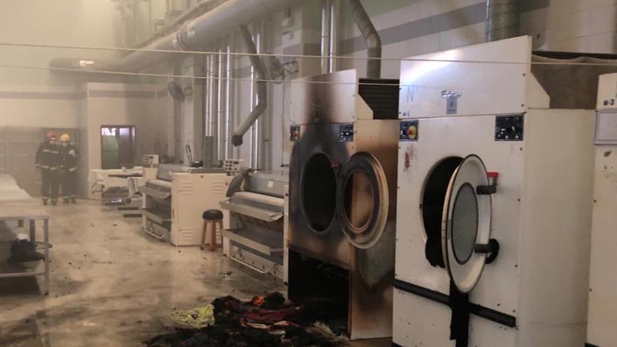Incendio en la lavandería de la prisión de Córdoba.
