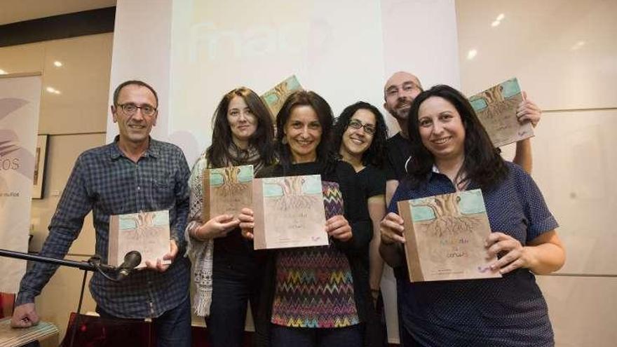 Presentación del libro, ayer, en A Coruña.