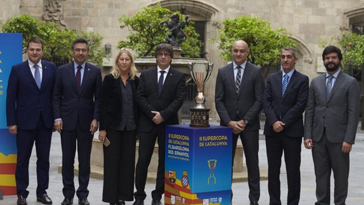 La Supercopa de Catalunya, el día de su presentación