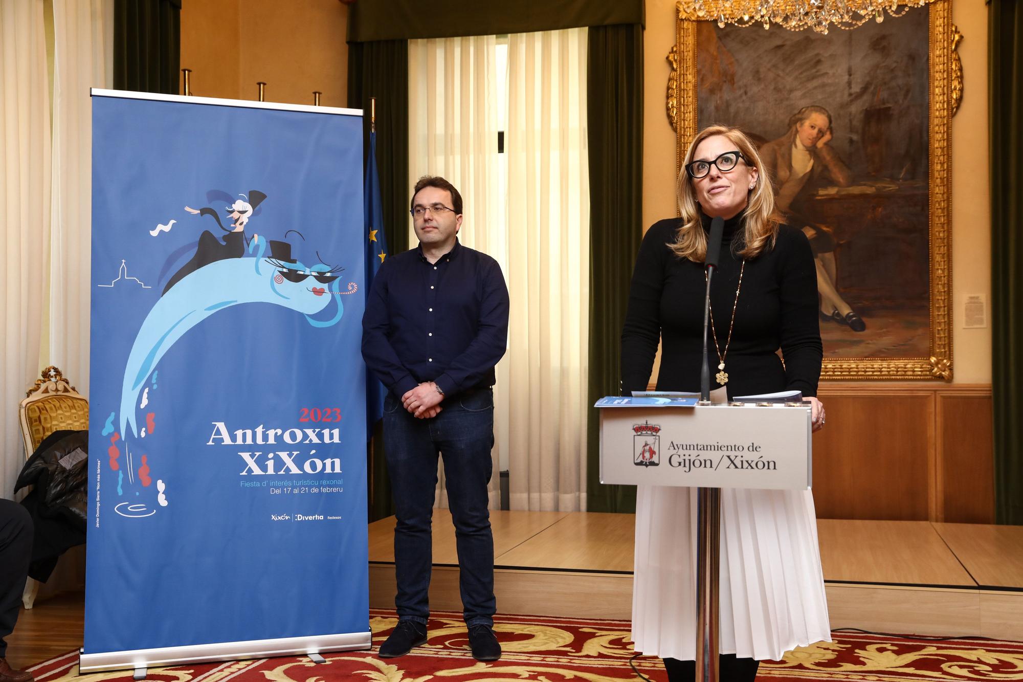 En imágenes: presentación del Antroxu de Gijón 2023