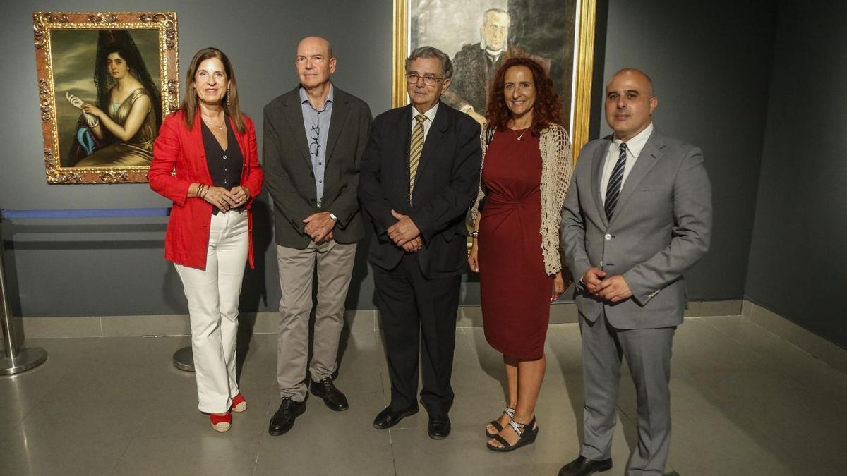 Acto de inauguración de la muestra.