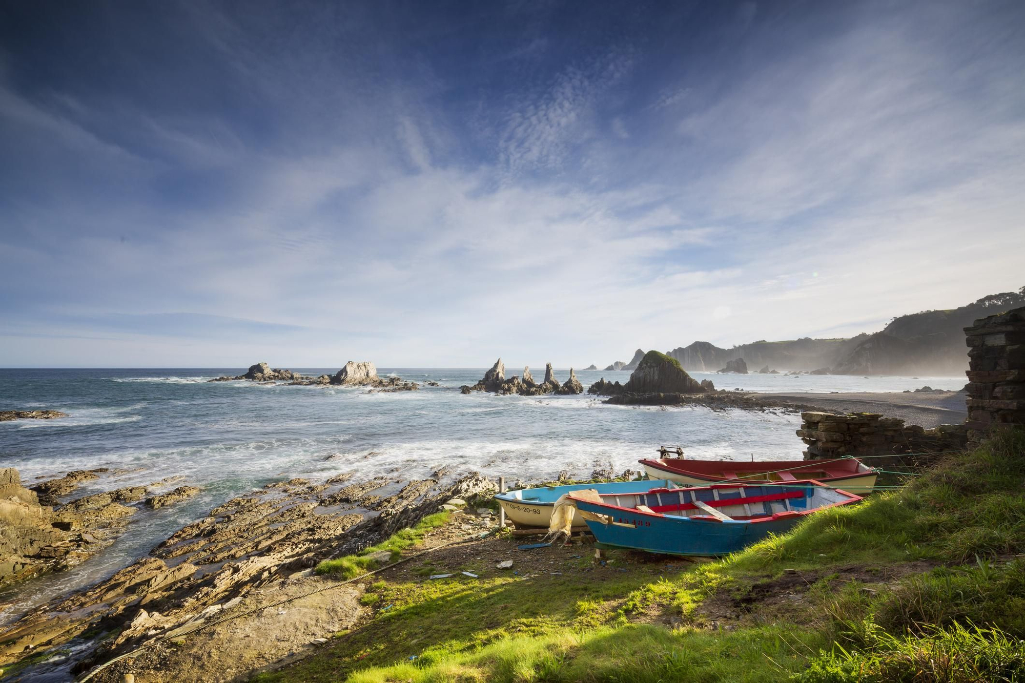 Playa de Gueirua, Asturias