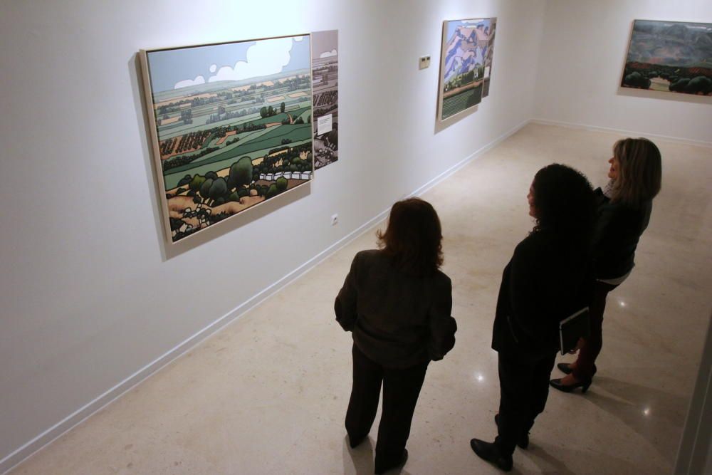 El artista expone en el Mupam 'Paisajes andaluces', muestra de 32 grandes lienzos en los que refleja la belleza de la naturaleza andaluza