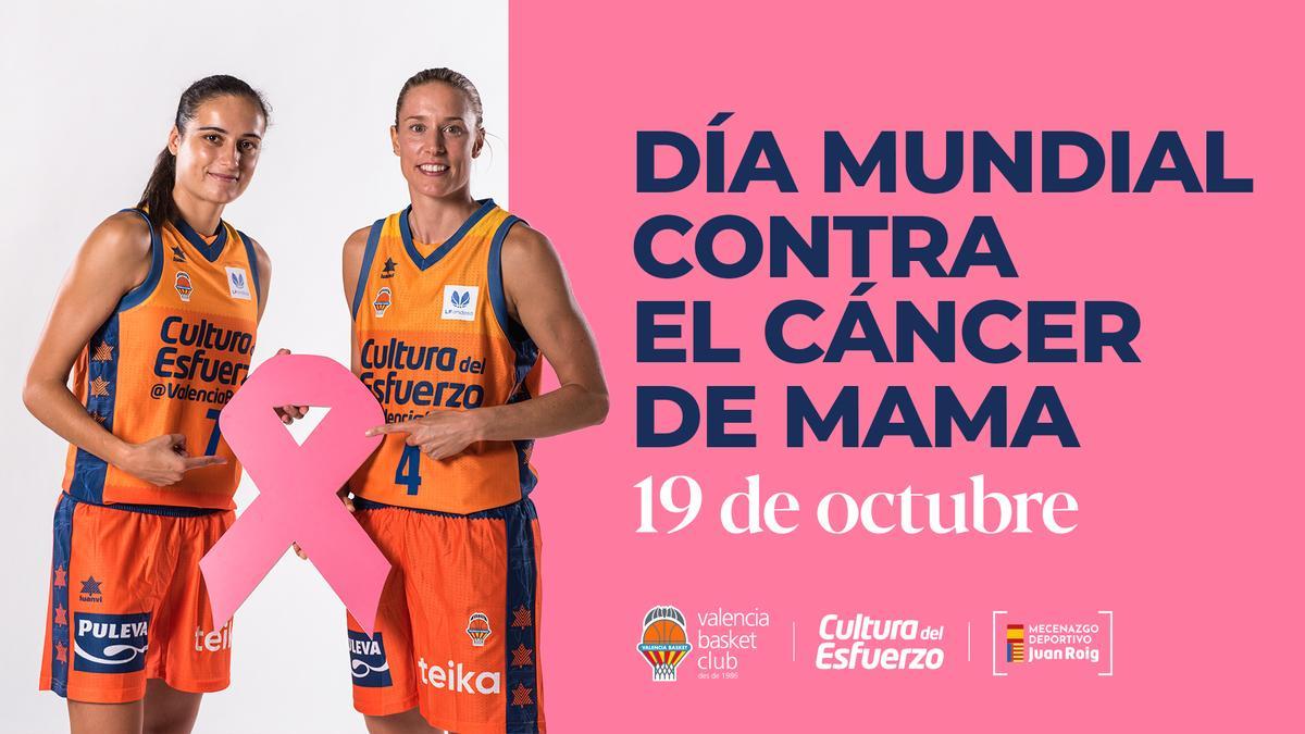 Apoyo al día mundial de lucha contra el cáncer de mama.