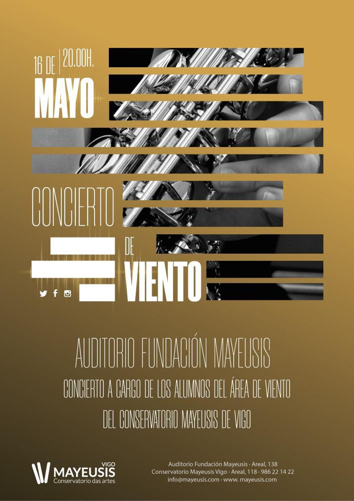 Cartel anunciador del concierto.
